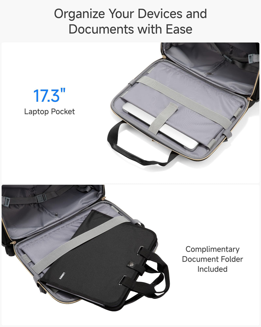 Black Rolling Laptop Bag V29235