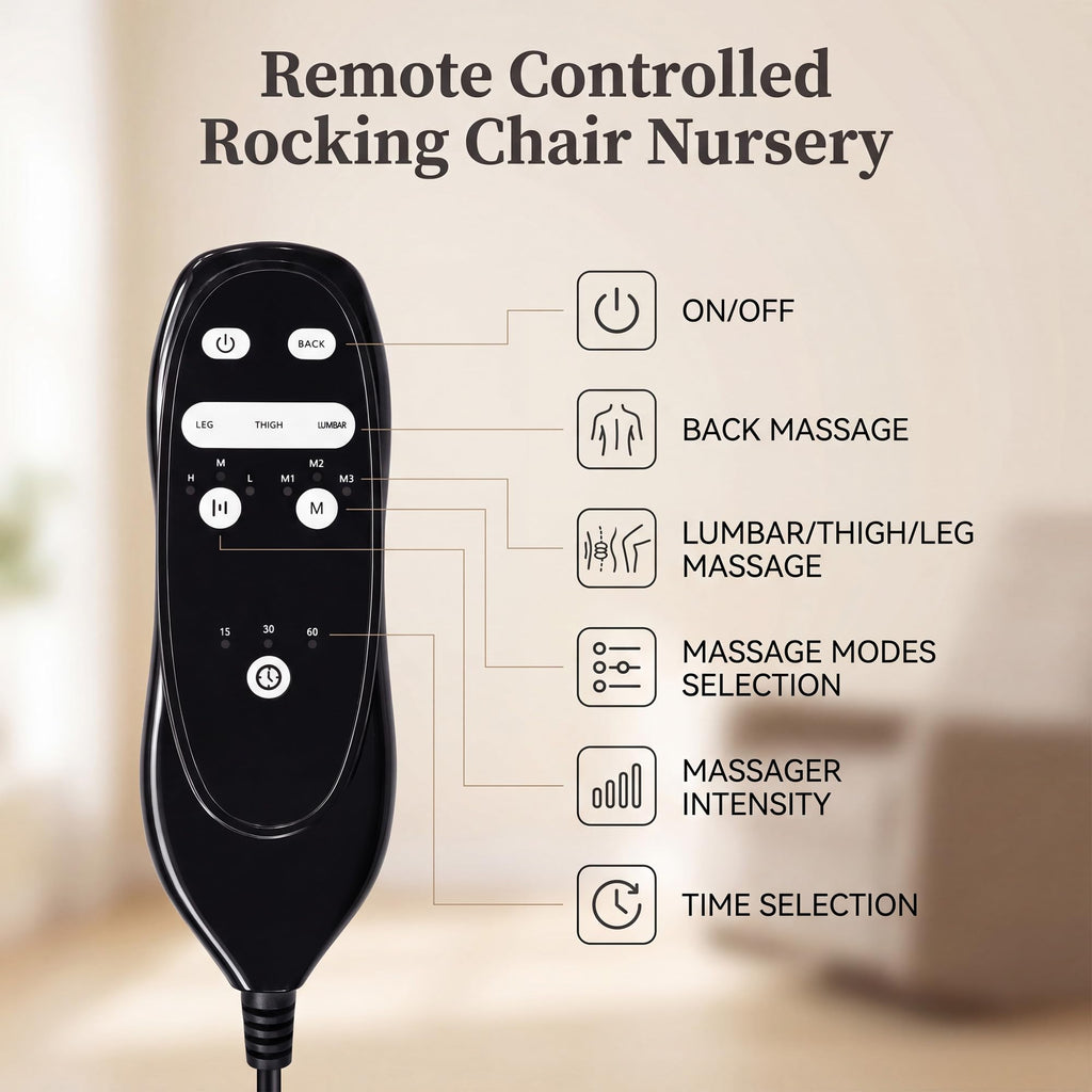 Rocking Recliner Chair with Massage A685