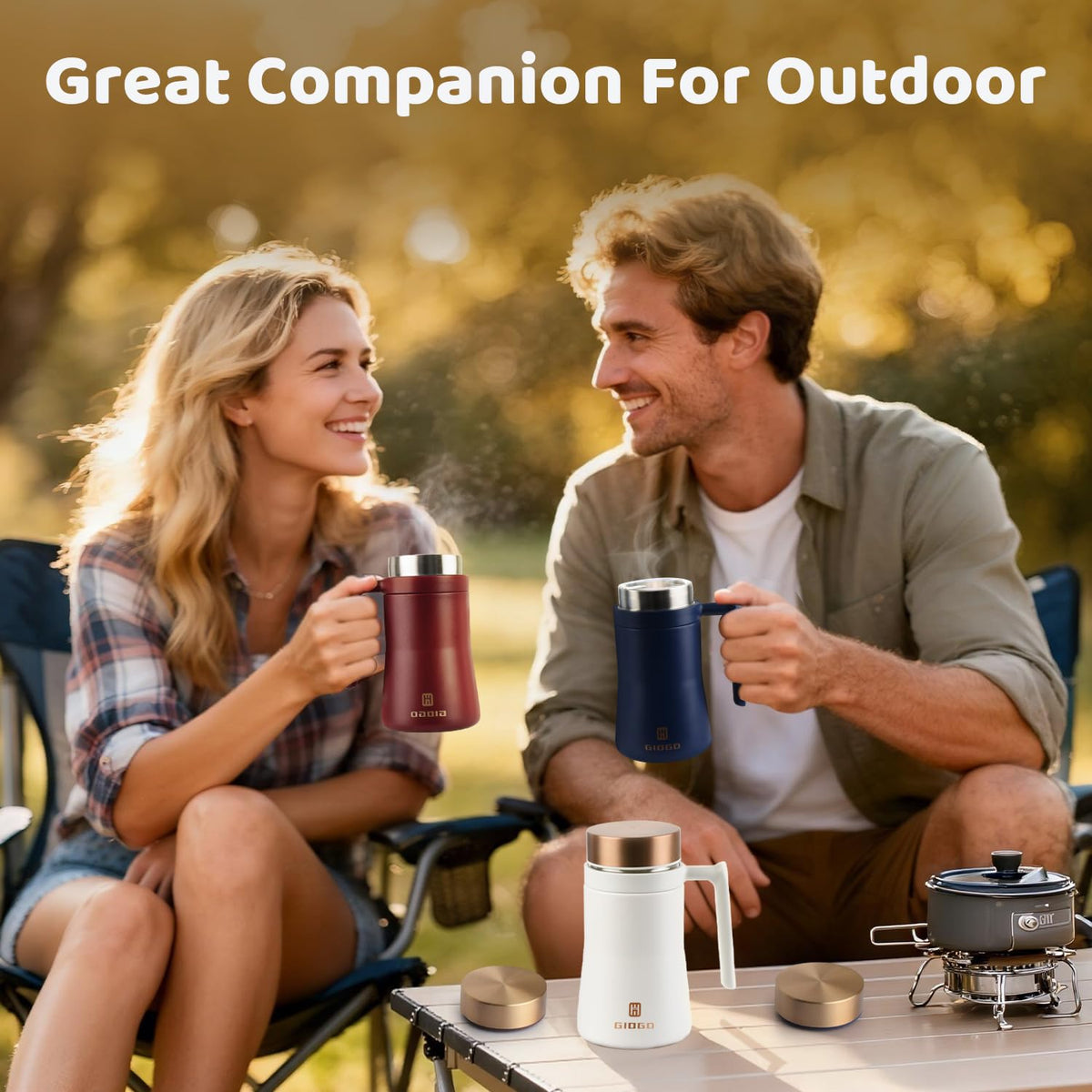 16 oz Insulated Coffee Mug with Handle X407409