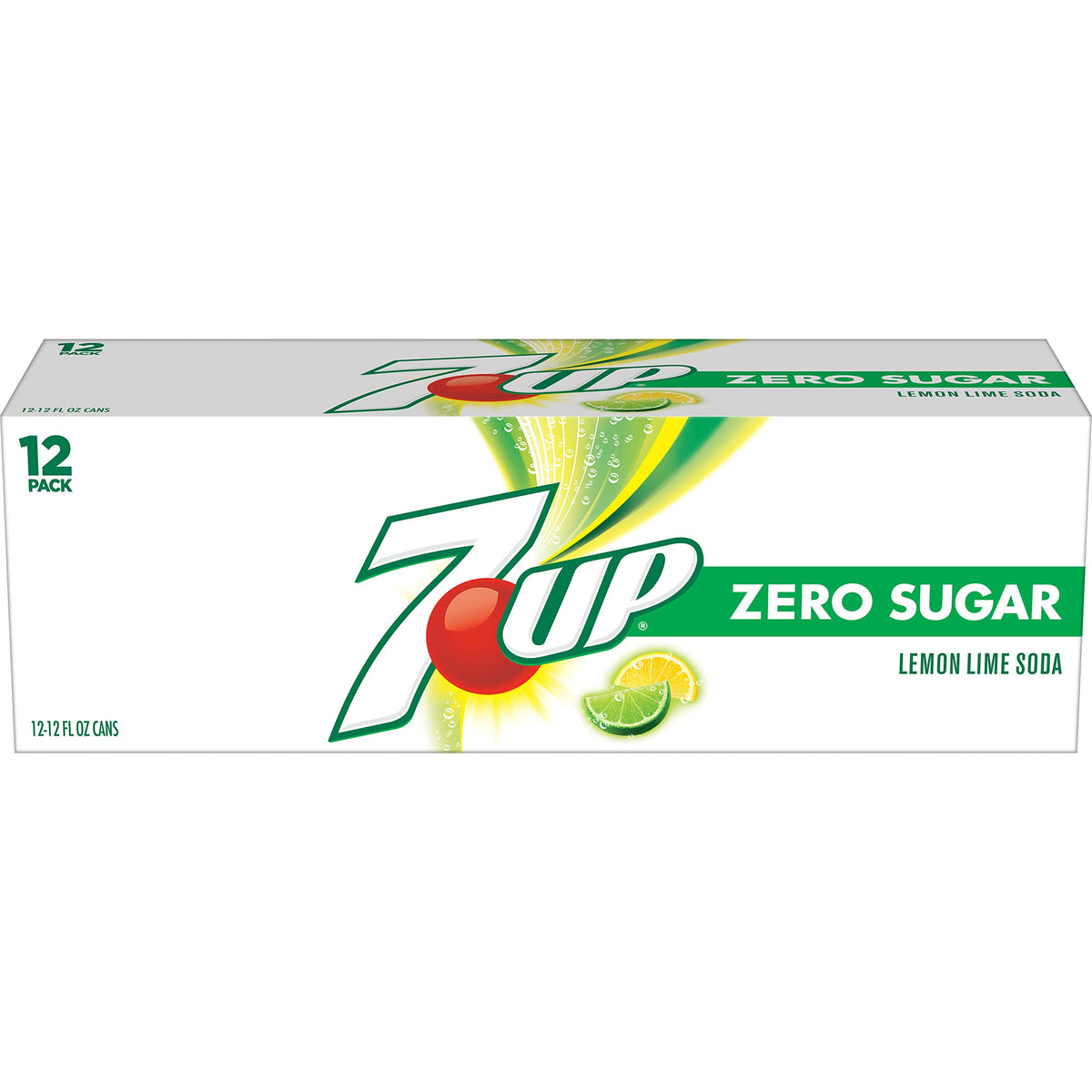 Zero Sugar 7-Up Soda, 12 Oz (Pack of 24) I3214