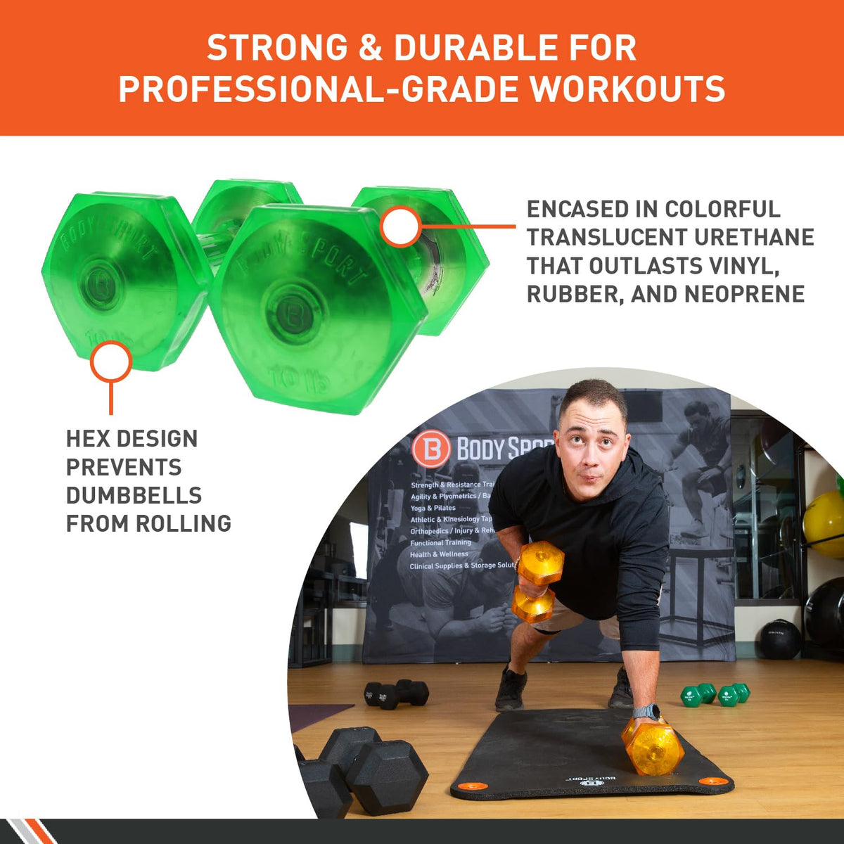 Urethane Aerobic Dumbbells Pair K622206