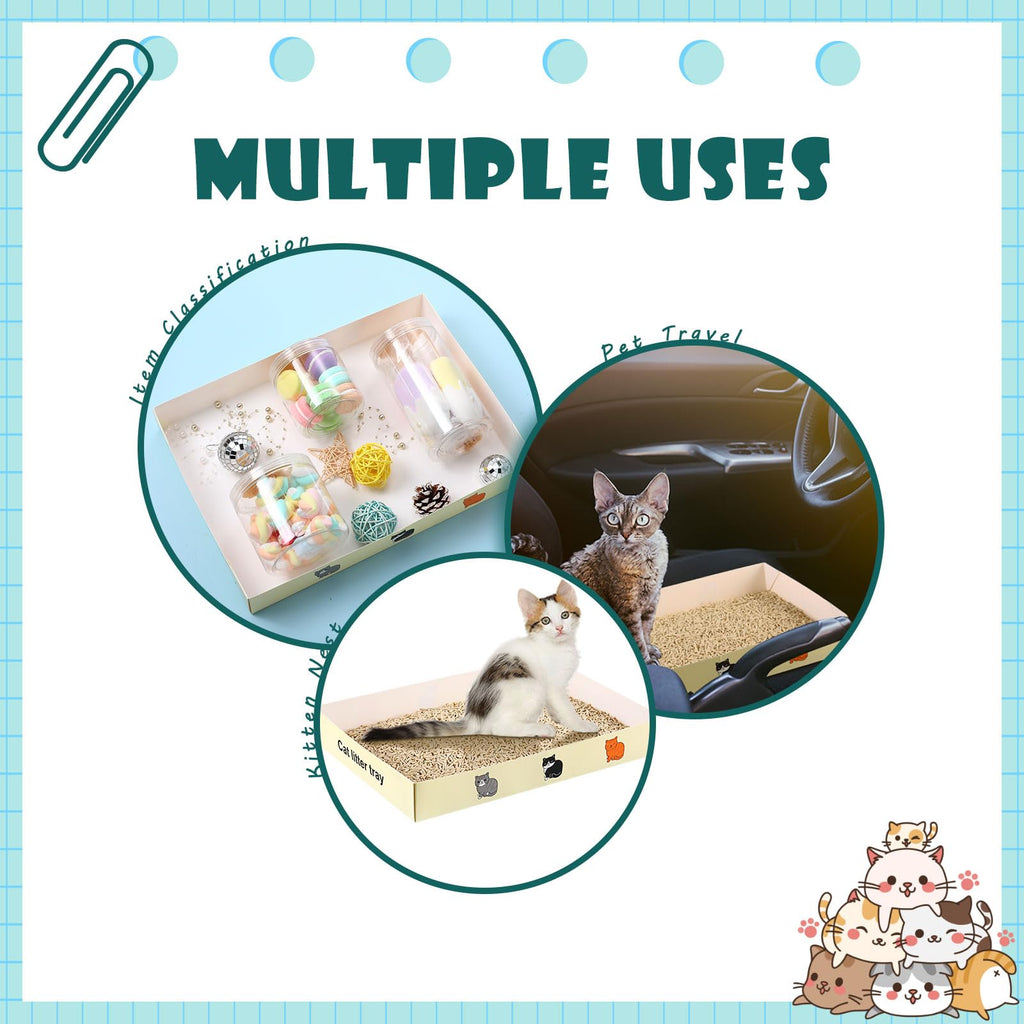 30 Pack Foldable Disposable Cat Litter Box I29705