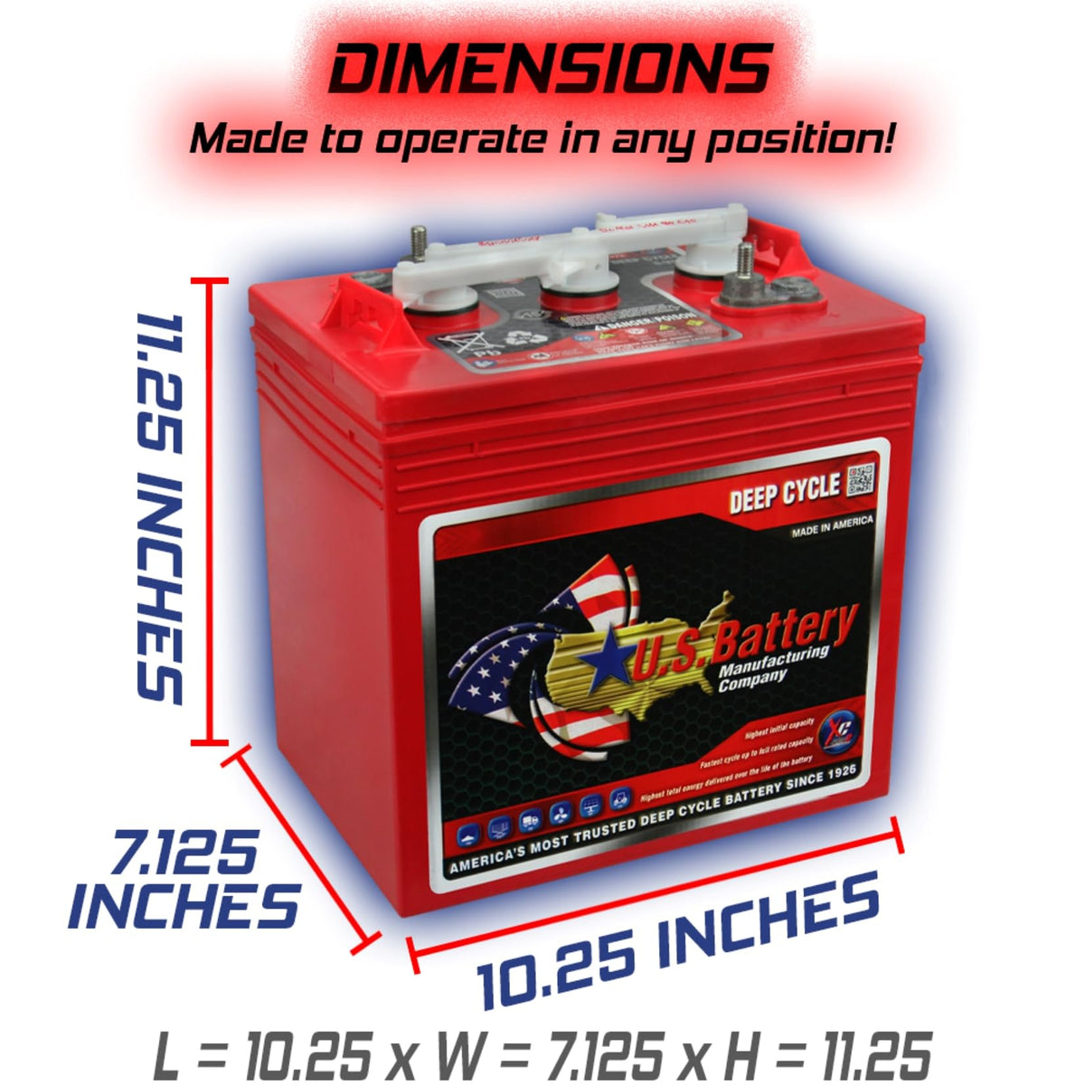 6 Volt 232 Amp Hours GC2 4 Pack E927978