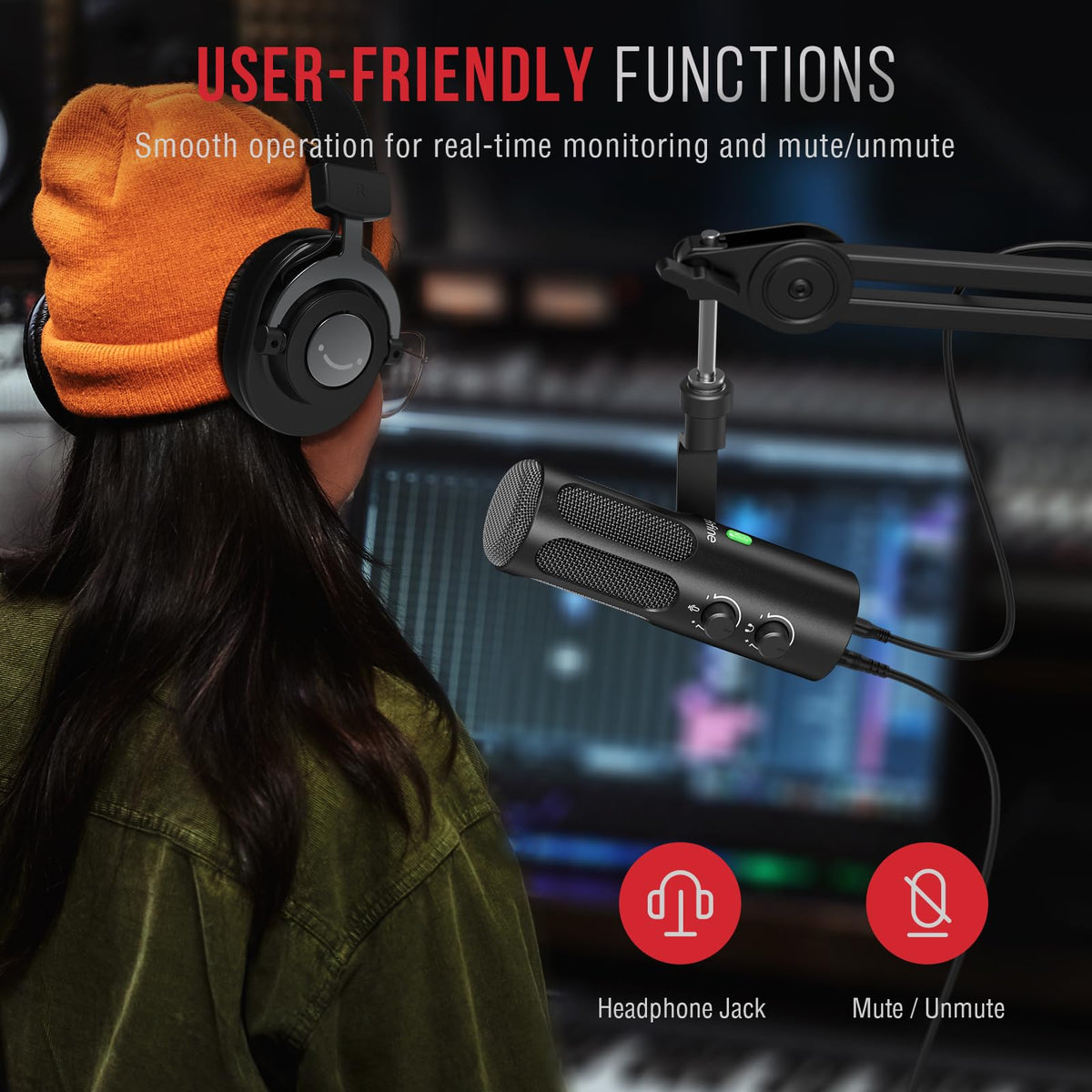 XLR USB Dynamic Microphone B975