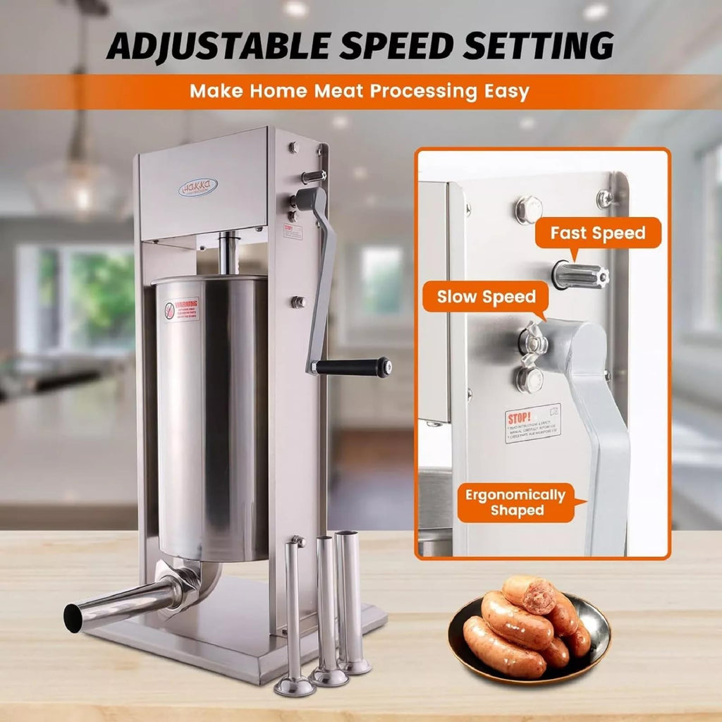 25 Lb Stainless Steel Vertical Sausage Stuffer W13463