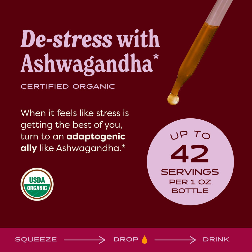 Organic Alcohol-Free Ashwagandha Liquid Extract 1 Oz A4408