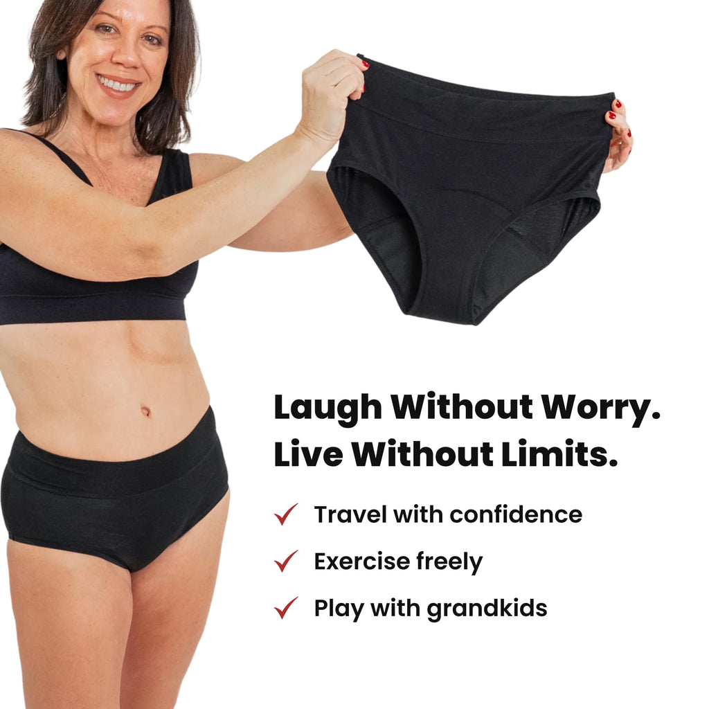 Washable Leak Proof Incontinence Underwear 3-Pack F8745