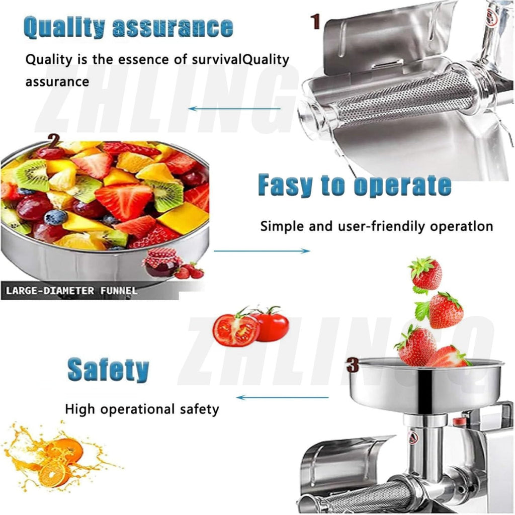 450W Stainless Steel Electric Tomato Strainer O215317