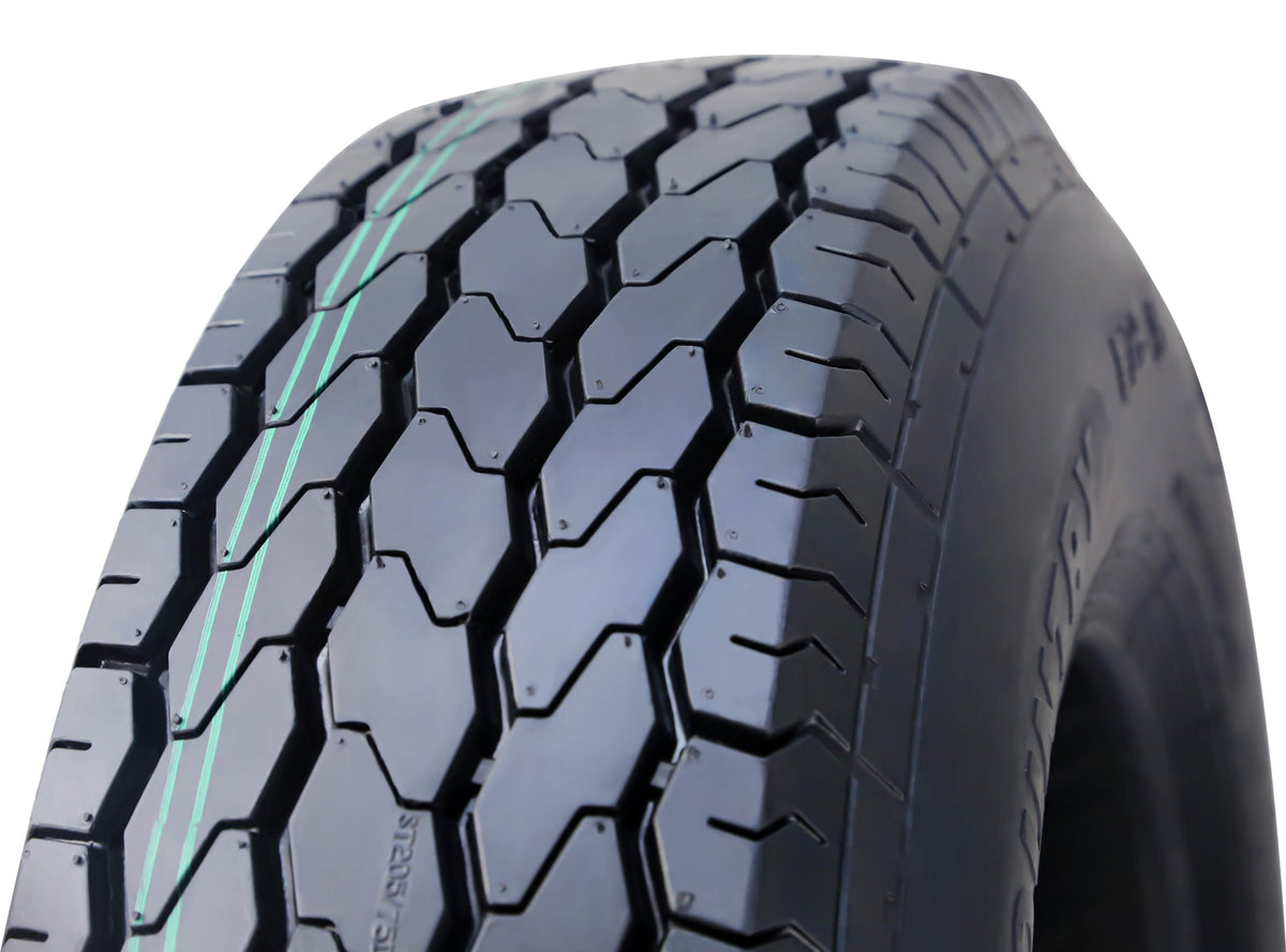 Trailer Tire Wheel ST205/75D15 6PR 101L 5X4.5 White Spoke Pk2 R3247