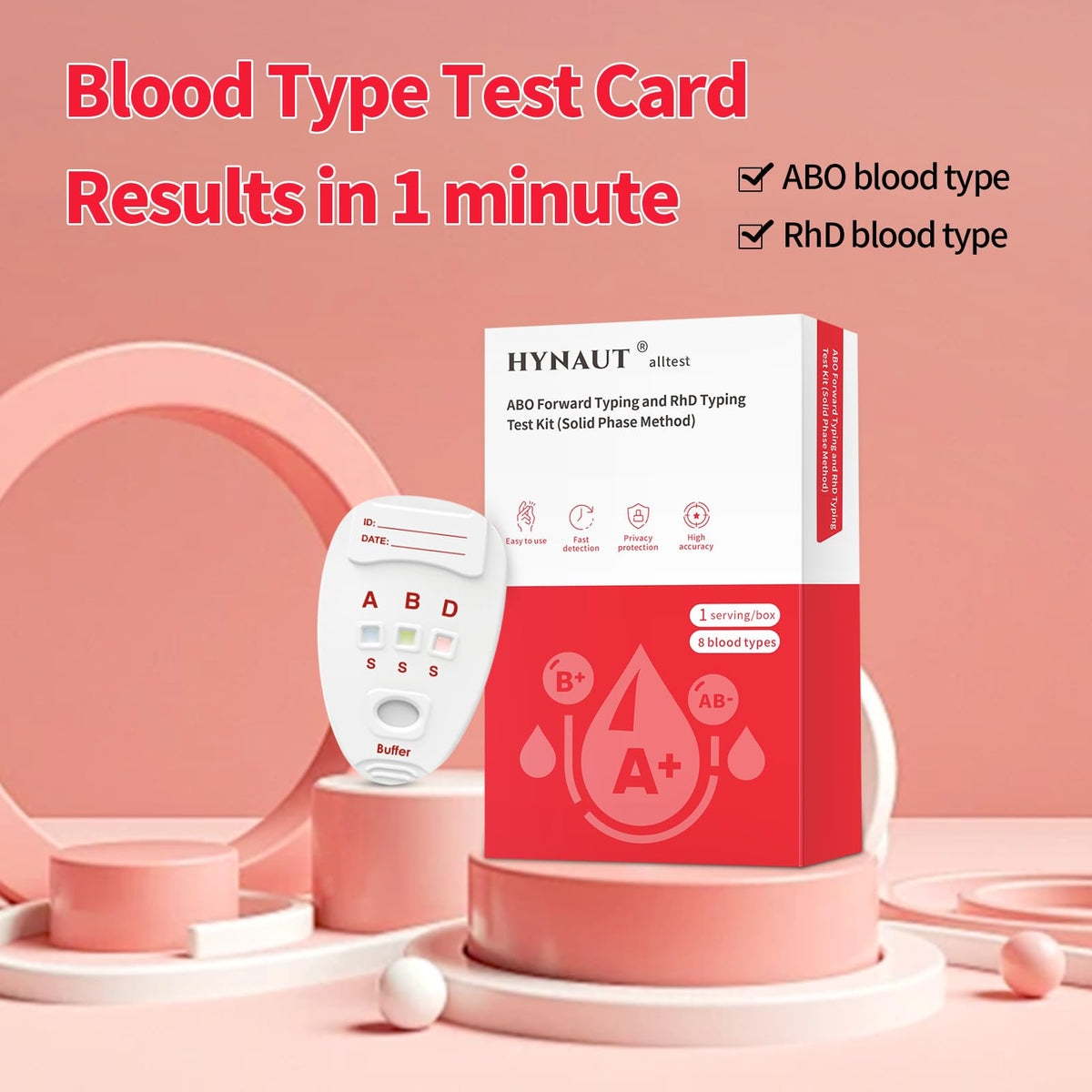 Type 8 Blood Test Kit 2 Test S41189