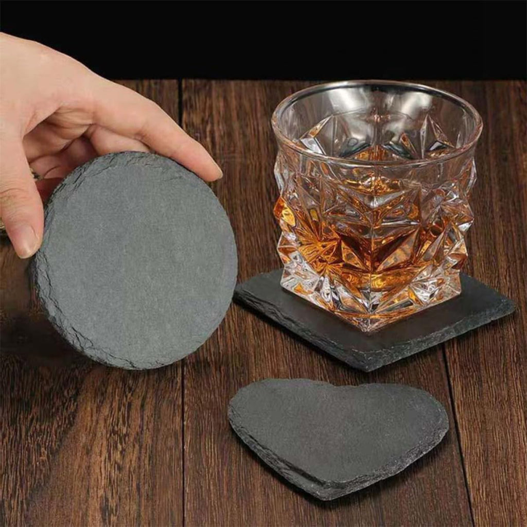 Natural Stone Cup Coaster Set with Non Slip Bottom G380456