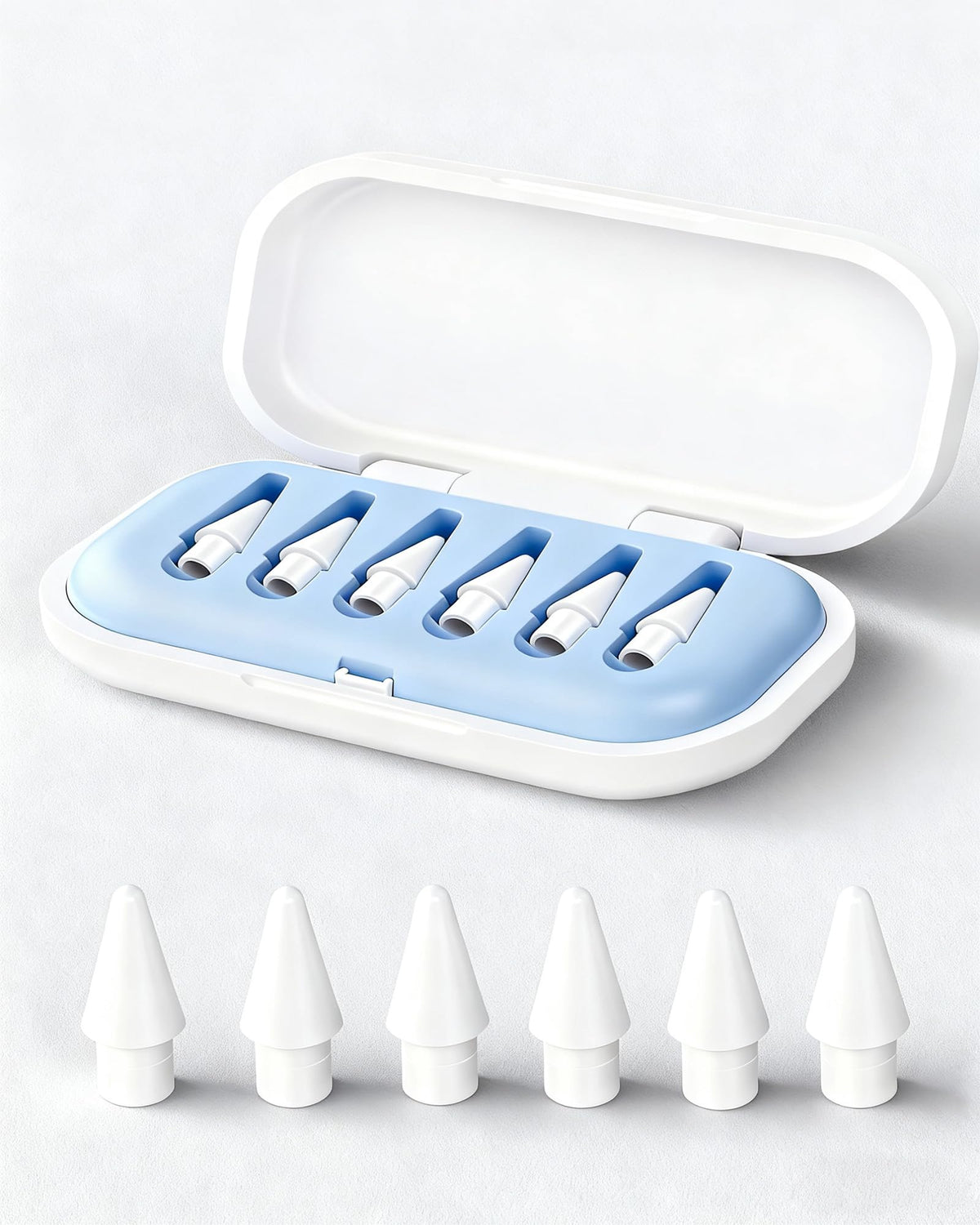 6 Pack Replacement Pencil Tips with Case I712
