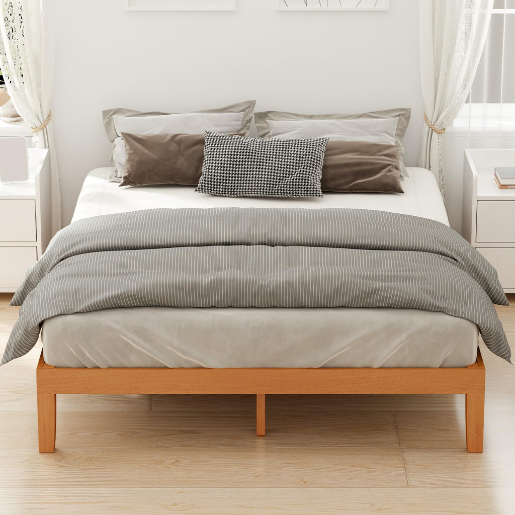 Queen Bed Frame with Wood Slat Support W864153