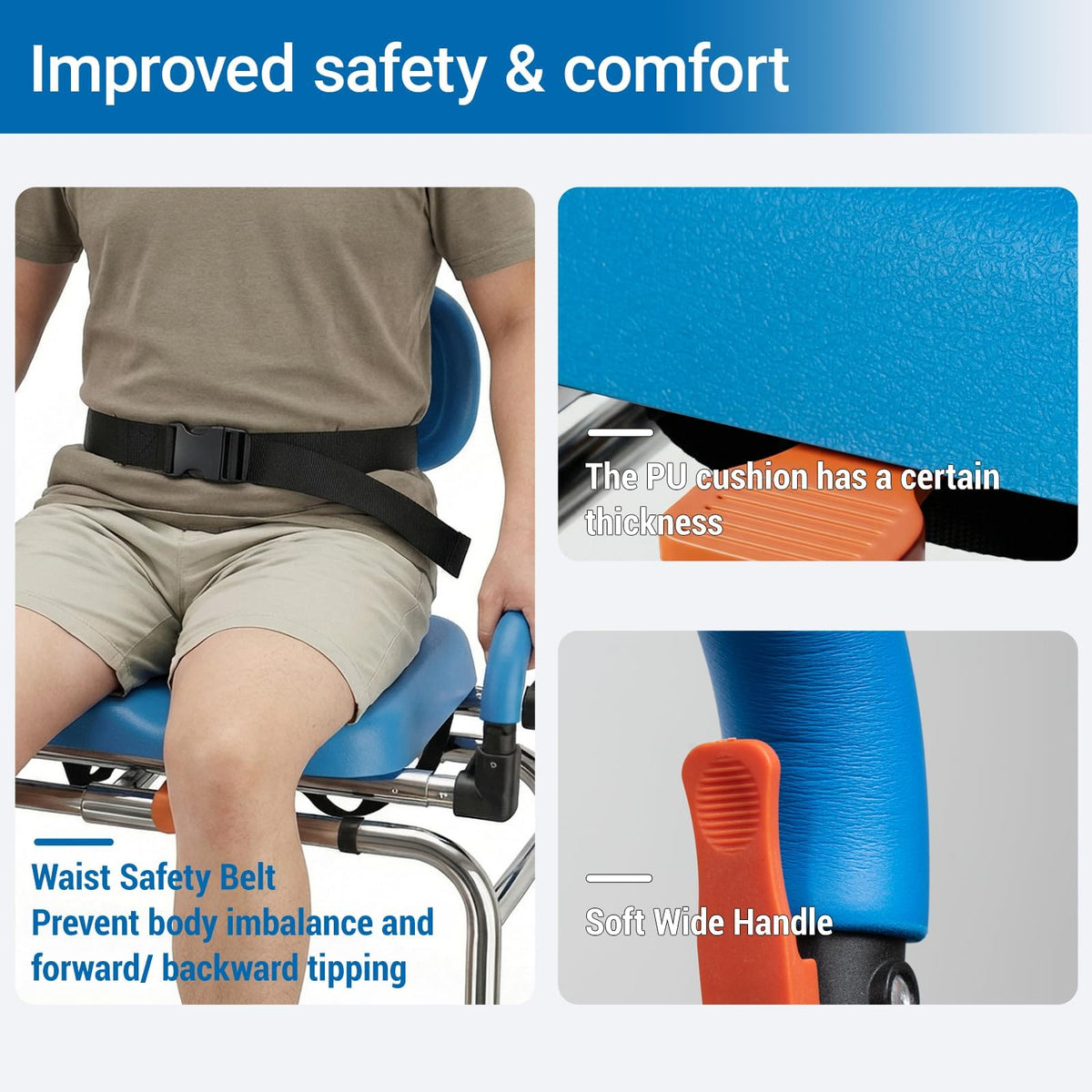 Sliding Shower Chair Tub Transfer Bench with 360° Swivel Seat K360888