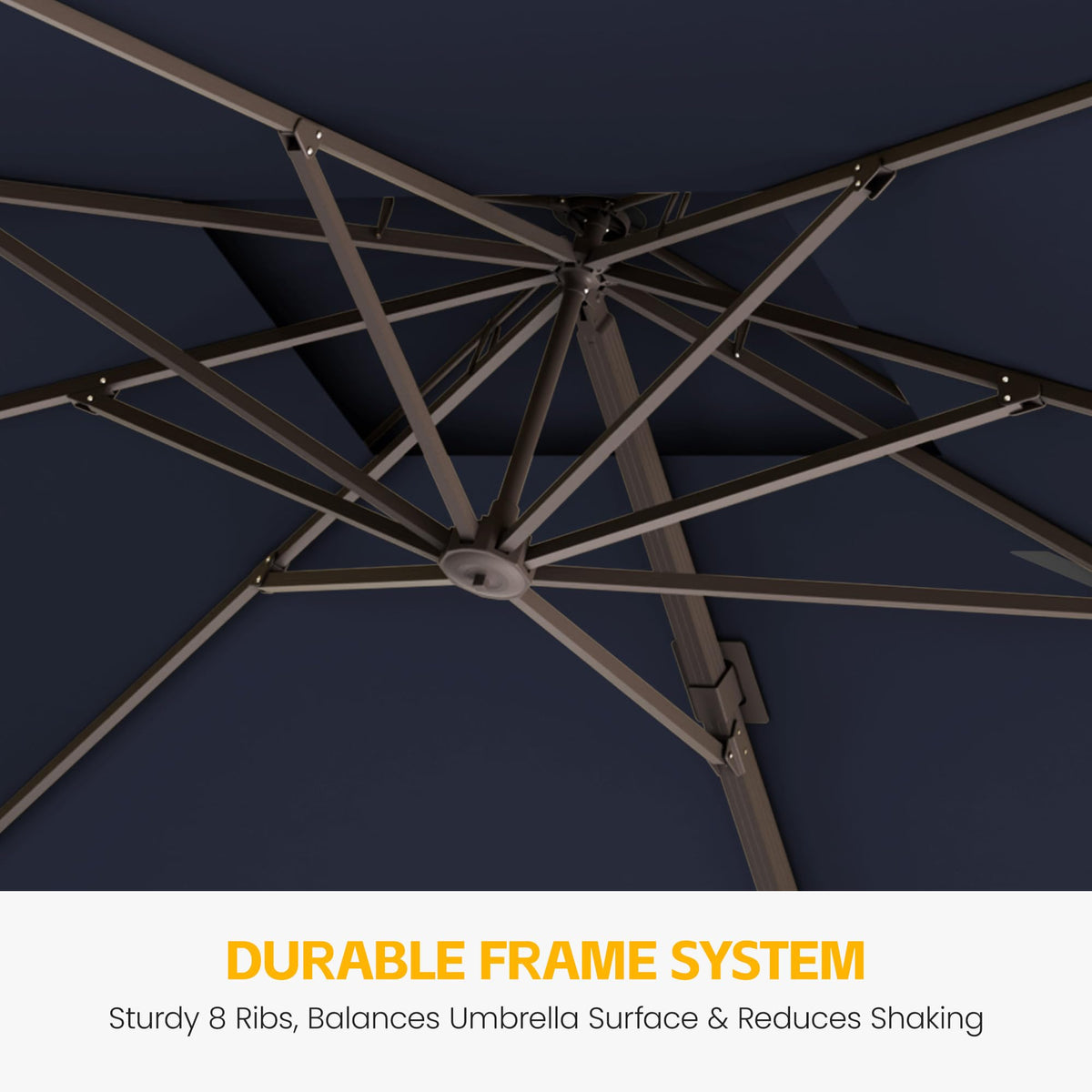 10x13 FT Cantilever Patio Umbrella with Base V557
