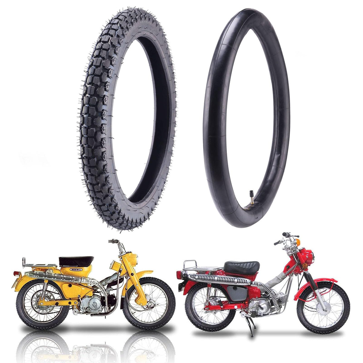 2.50/2.75-17 Motorcycle Tire and Inner Tube M55213