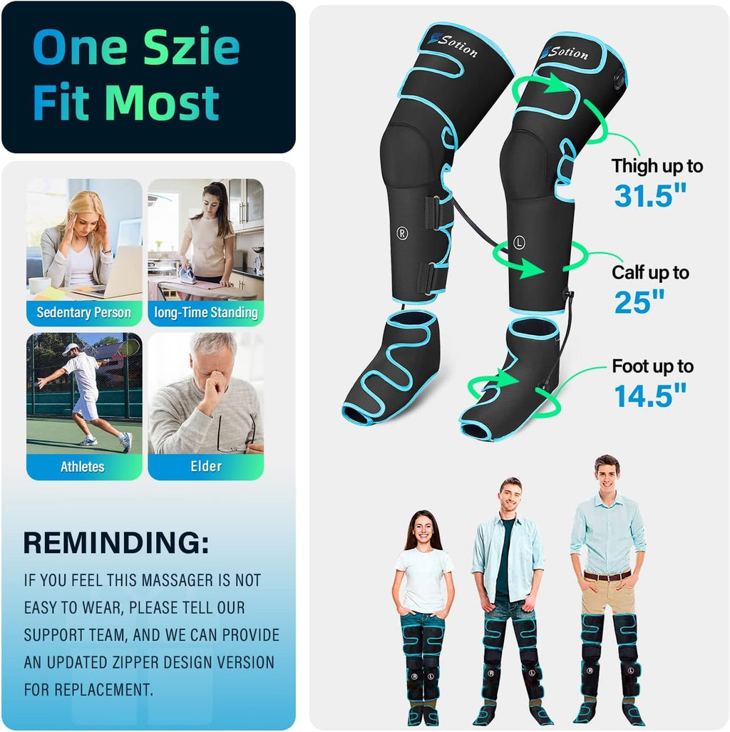 Air Compression Heat Leg Massager G428