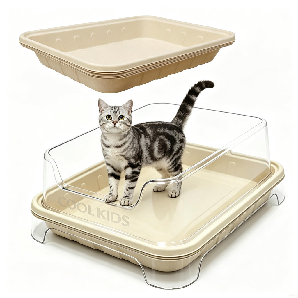 1+5 Pack Disposable Litter Boxes for Cats V7458