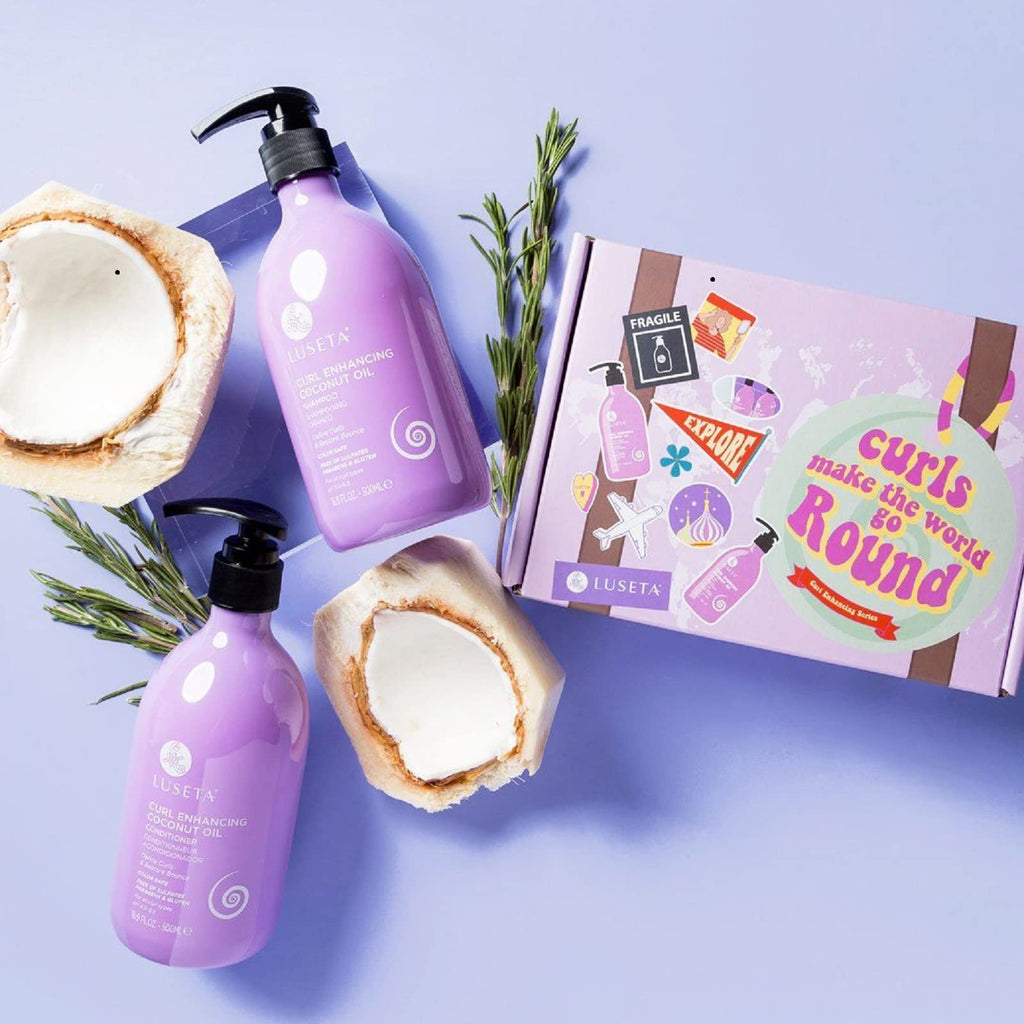 Coconut Oil Shampoo & Conditioner Set and Leave in Conditioner and Curly Hair Mask C861182
