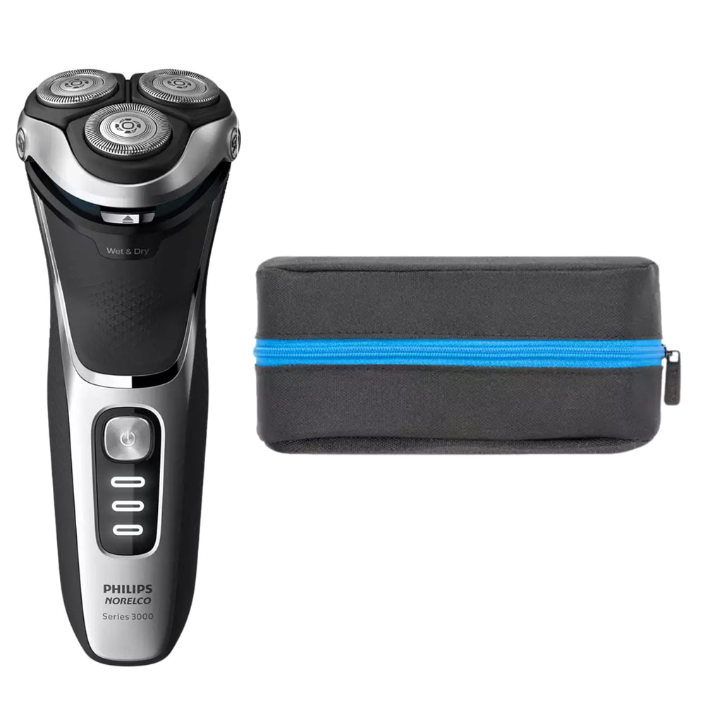 Cordless Rechargeable Wet & Dry Electric Shaver with Pop-up Trimmer X1607