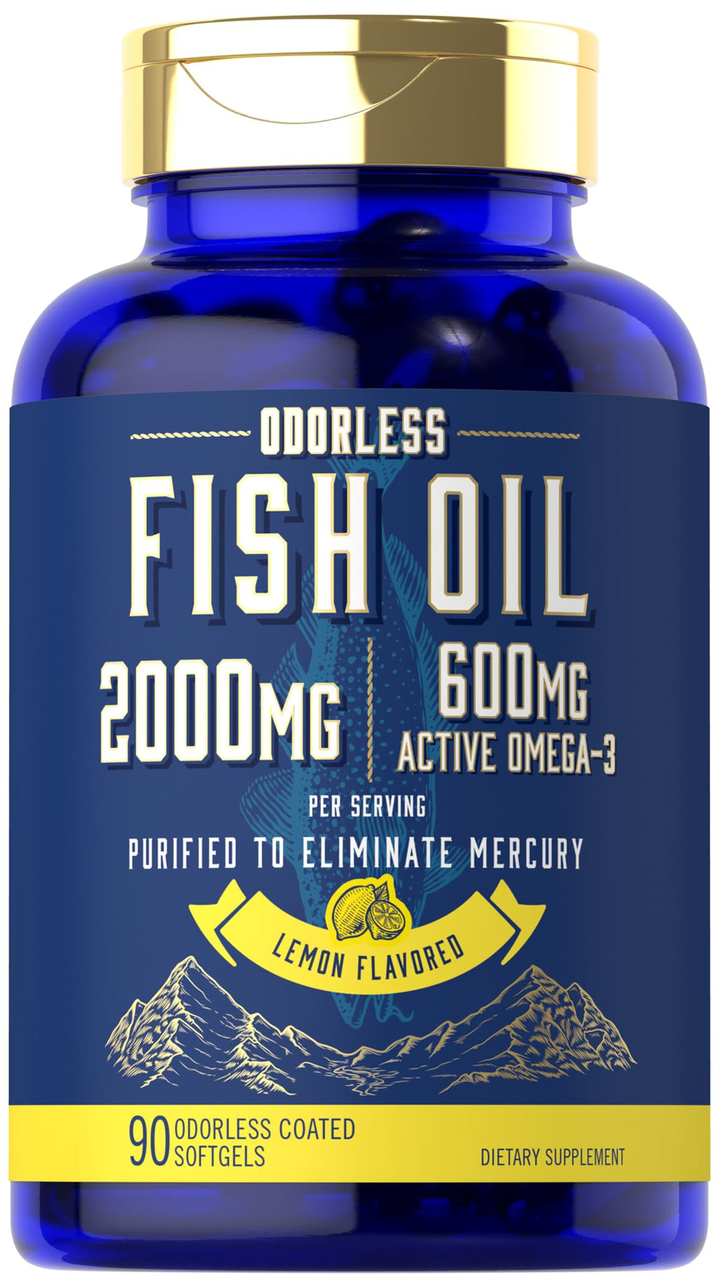 Fish Oil 2000mg Omega 3 Supplement F5657