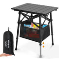 Folding Camping Side Table, Adjustable Height Q404