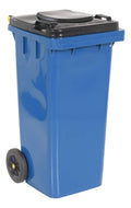 Blue 32 Gallon Polyethylene Trash Can H67134