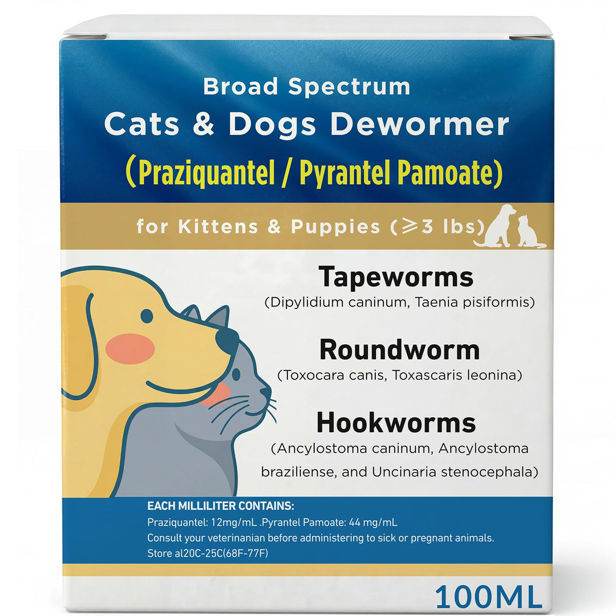 Broad Spectrum Dewormer for Cats & Dogs U798