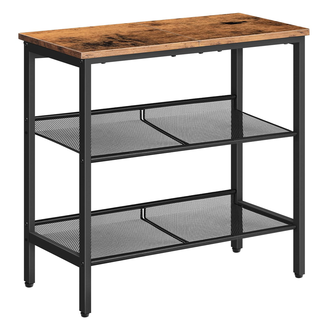 3-Tier Narrow End Table with Adjustable Shelves I29487