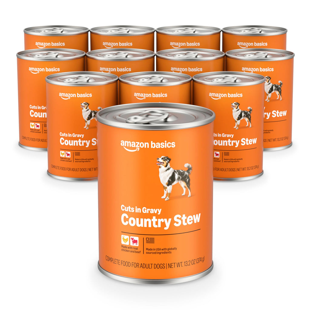 Wet Dog Food Country Stew Cuts in Gravy 13.2 oz (Pack of 12) V5044
