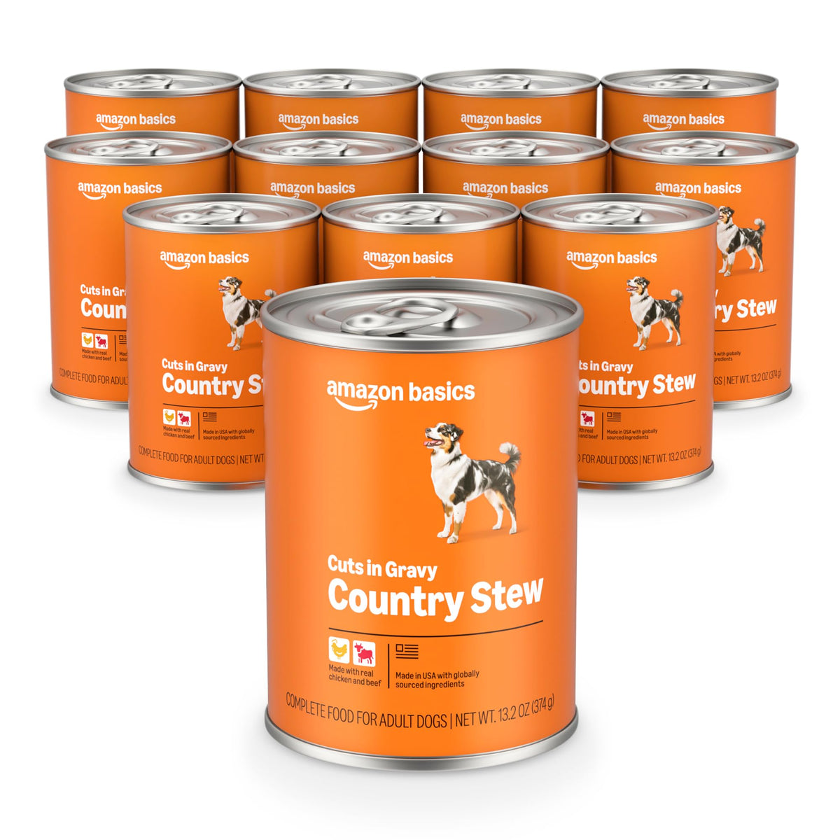 Wet Dog Food Country Stew Cuts in Gravy 13.2 oz (Pack of 12) V5044