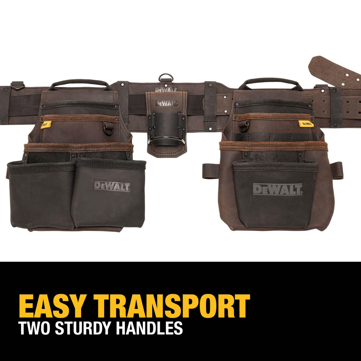 Leather Tool Belt Organizer with 18 Pockets Q675767