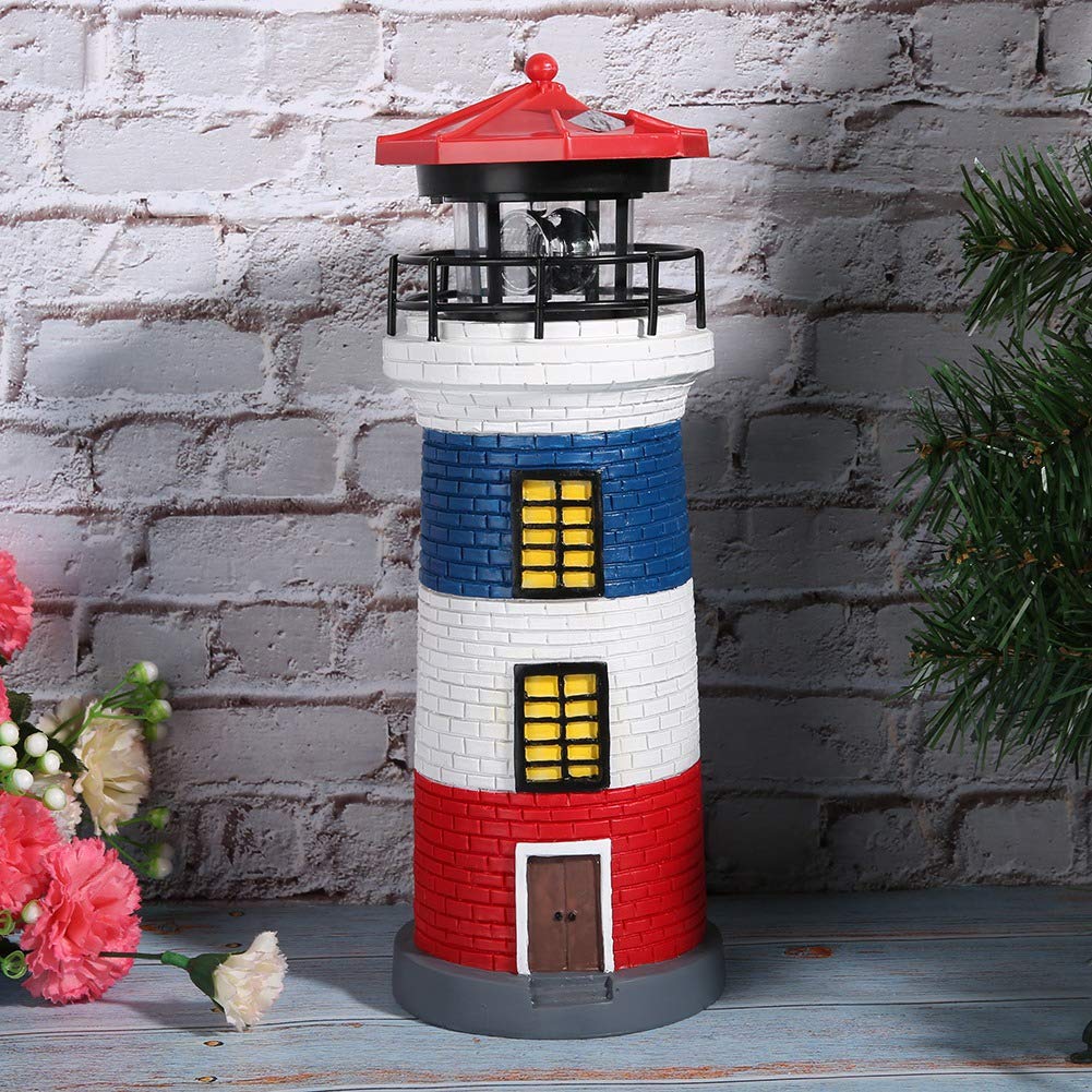 Solar Lighthouse Statue Outdoor Light A963386