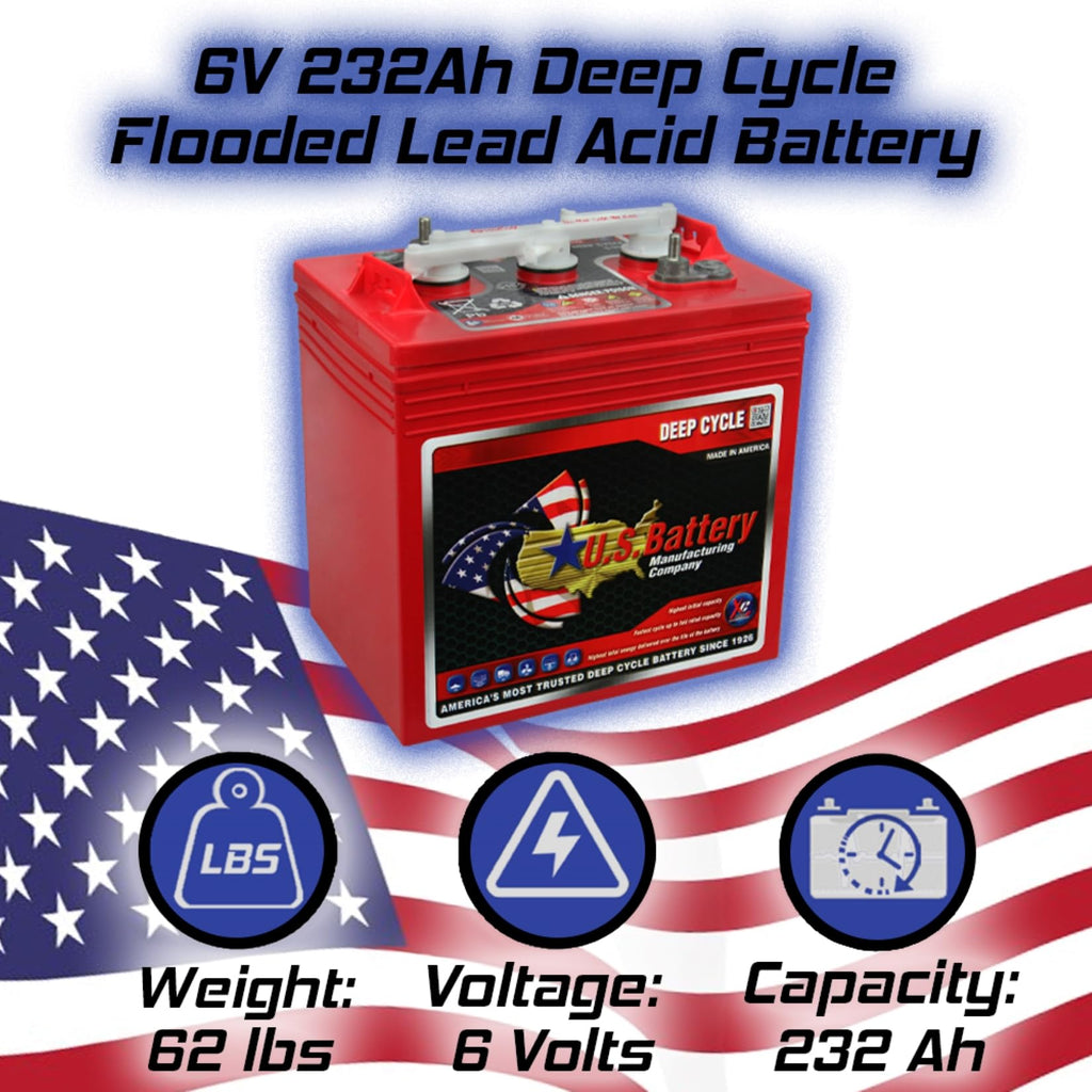 6 Volt 232 Amp Hours GC2 4 Pack E927978