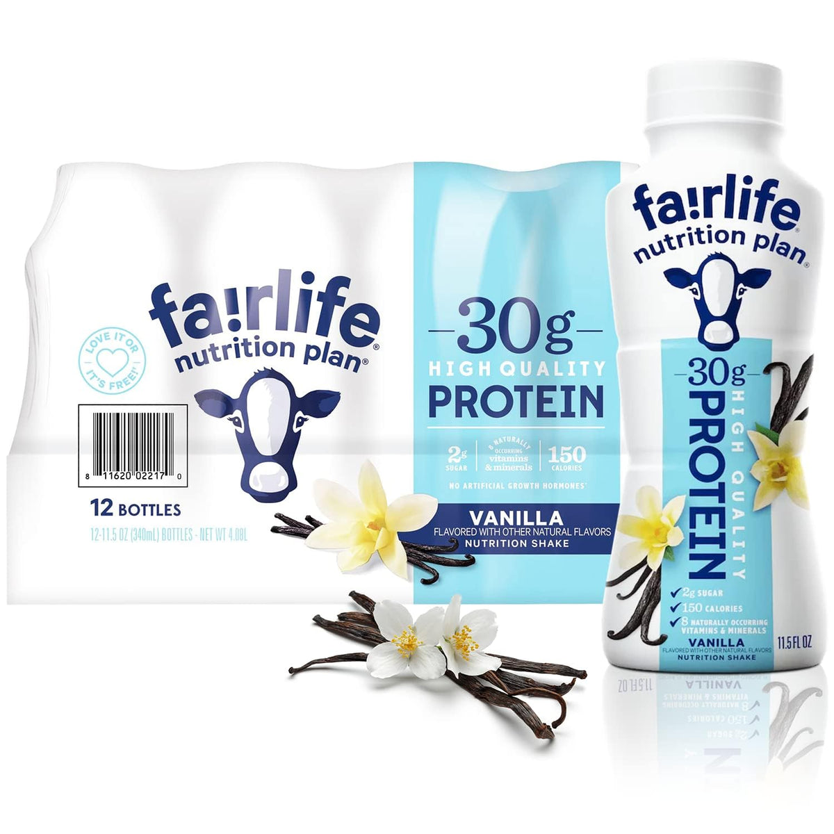 High Protein Vanilla Liquid Shake, 11.5 Fl Oz, Pack of 12 B37457