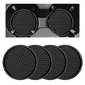 Black Non-Slip Silicone Car Cup Coasters T814