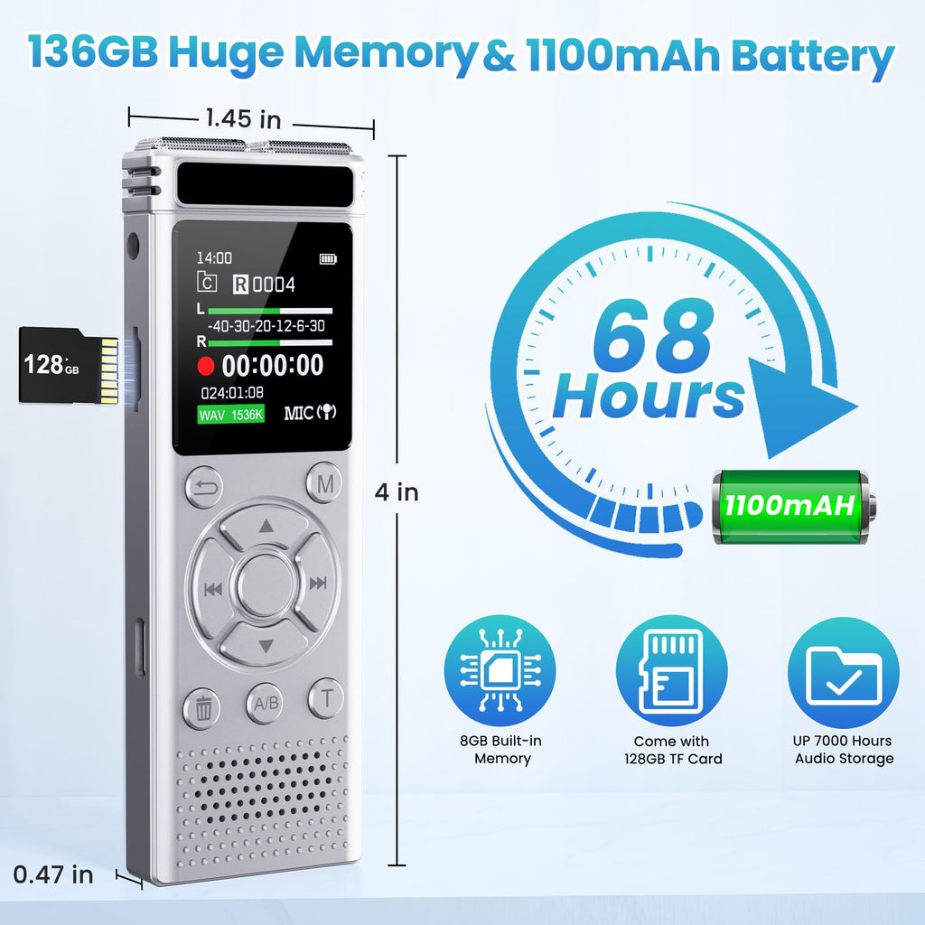 Digital Voice Recorder with Playback X615305