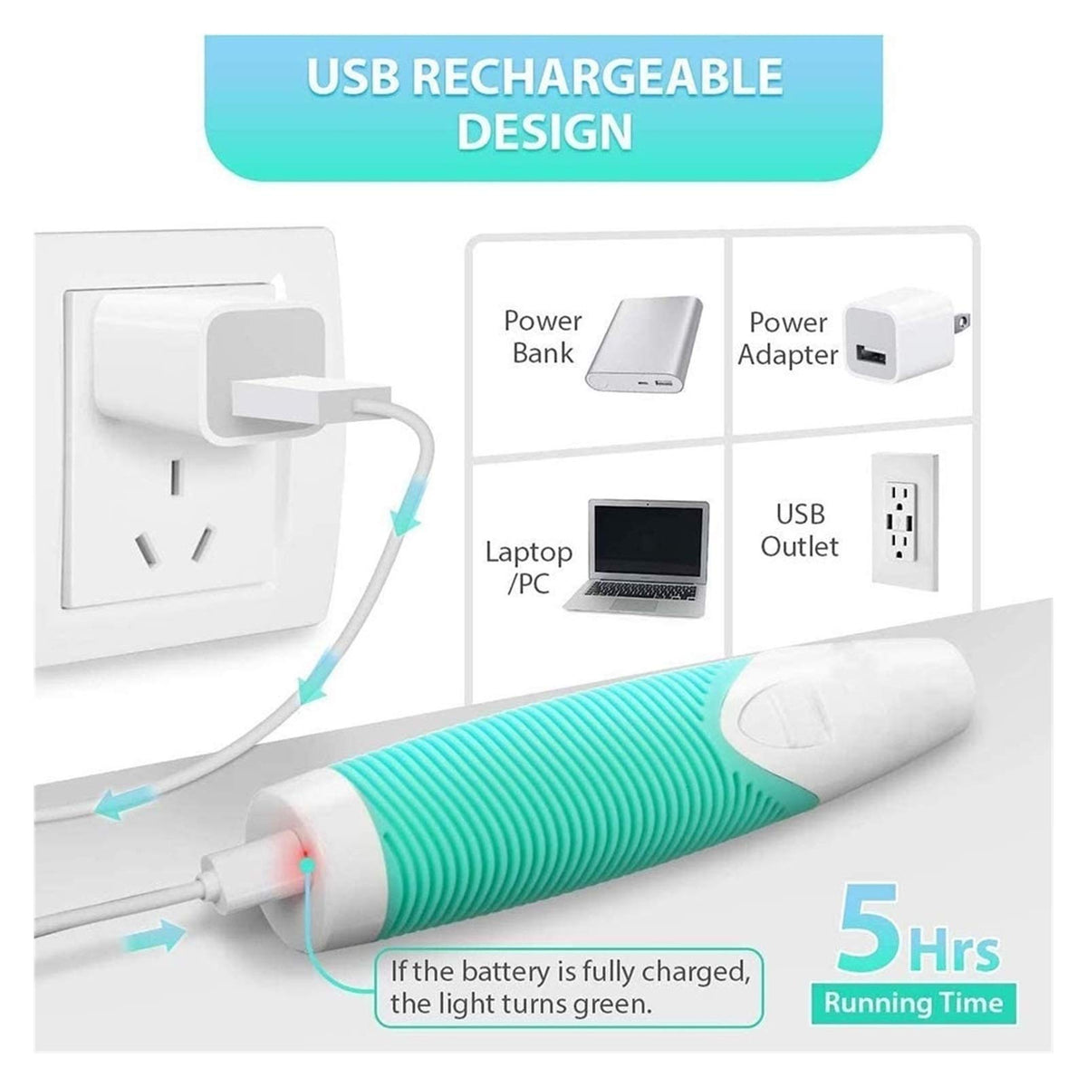 Electric Rechargeable Pet Nail Grinder Y8921