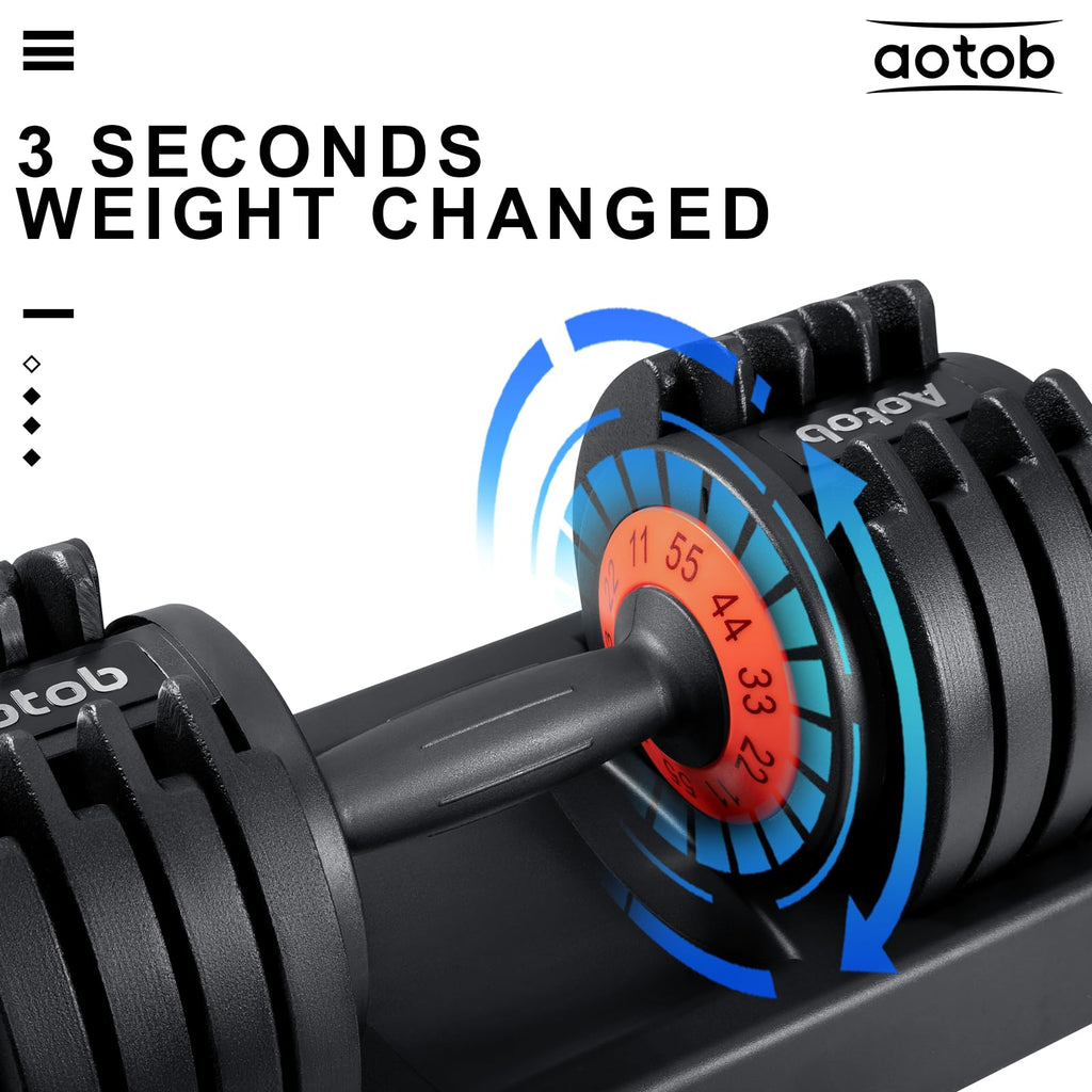 Adjustable Dumbbell Set 25/55 Lbs (Pair) H25083