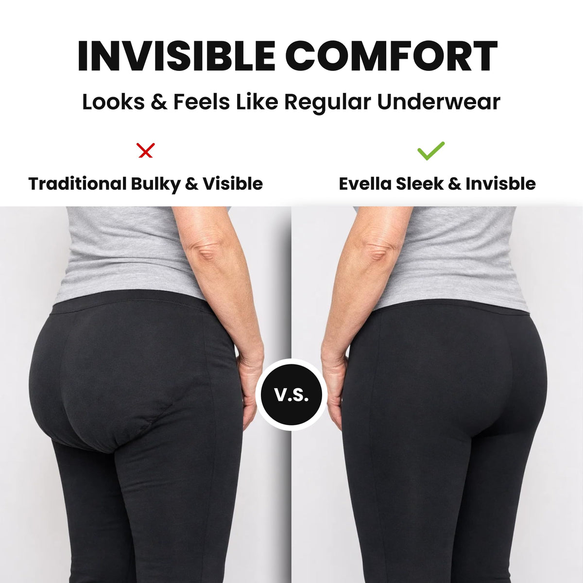 Washable Leak Proof Incontinence Underwear 3-Pack F8745