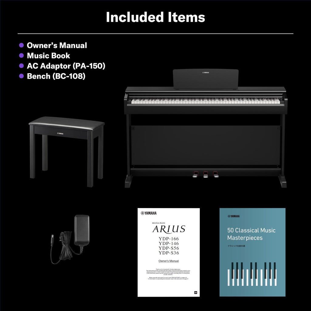 88-Key Weighted Digital Piano Keyboard with Bench H6939