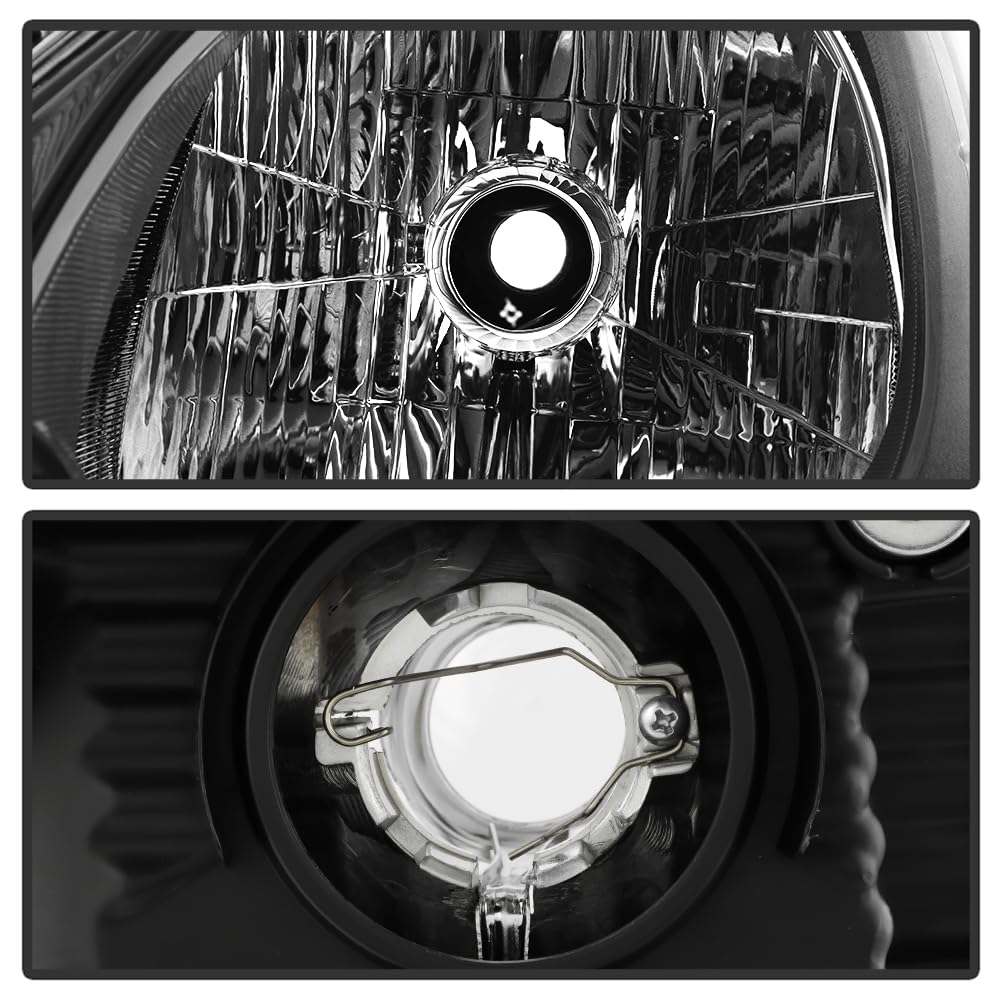 Grey Housing Headlights Pair Set Driver & Passenger Side R364