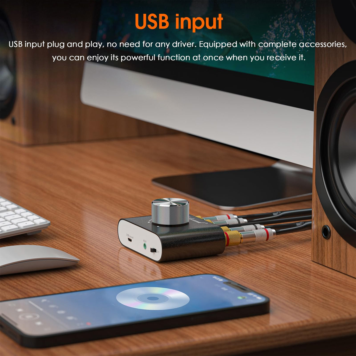 Mini Bluetooth 5.0 Stereo Power Amplifier 50W×2 Black A951