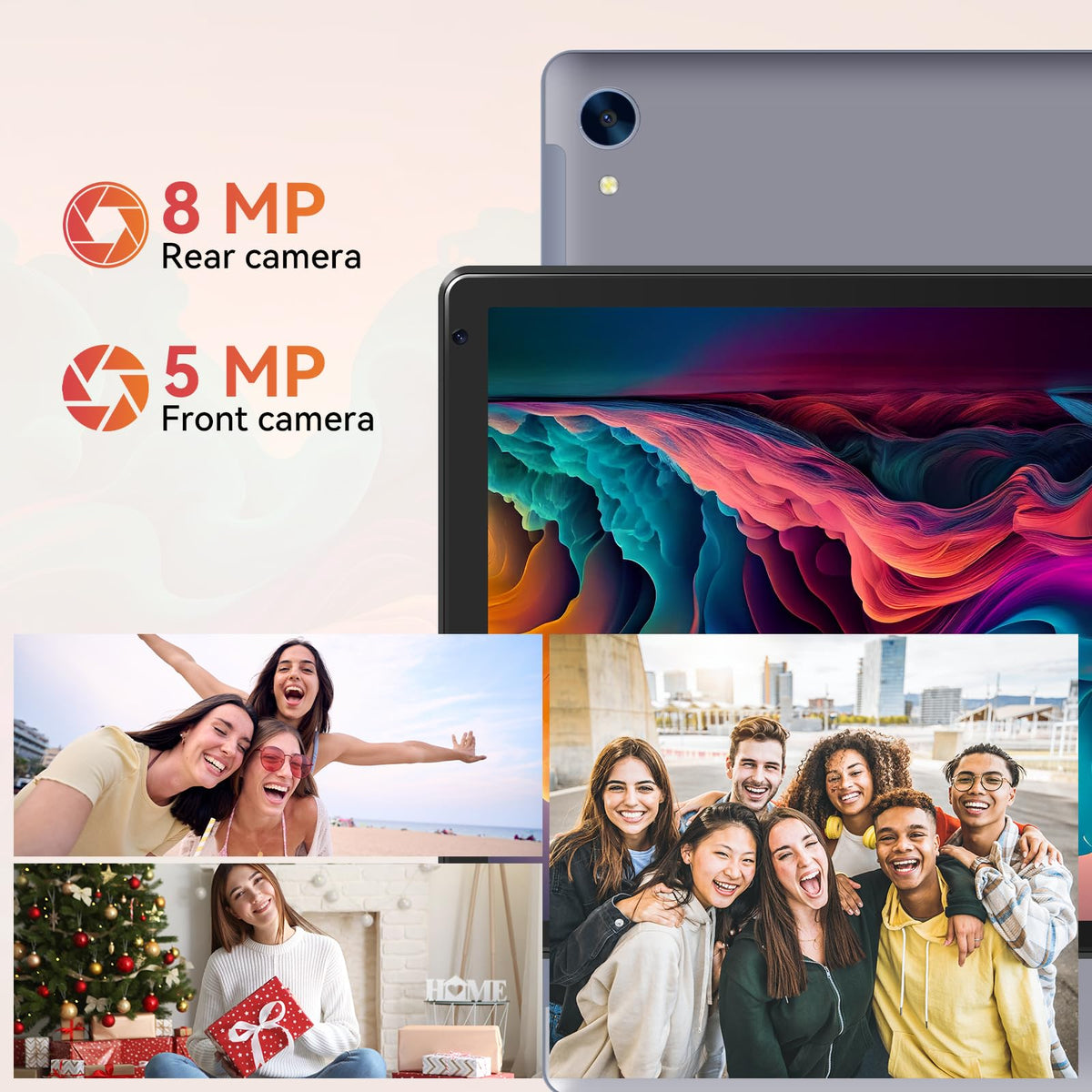 10.1" Android Tablet with Octa-core Processor 24GB RAM 128GB ROM HD IPS Touchscreen K370240