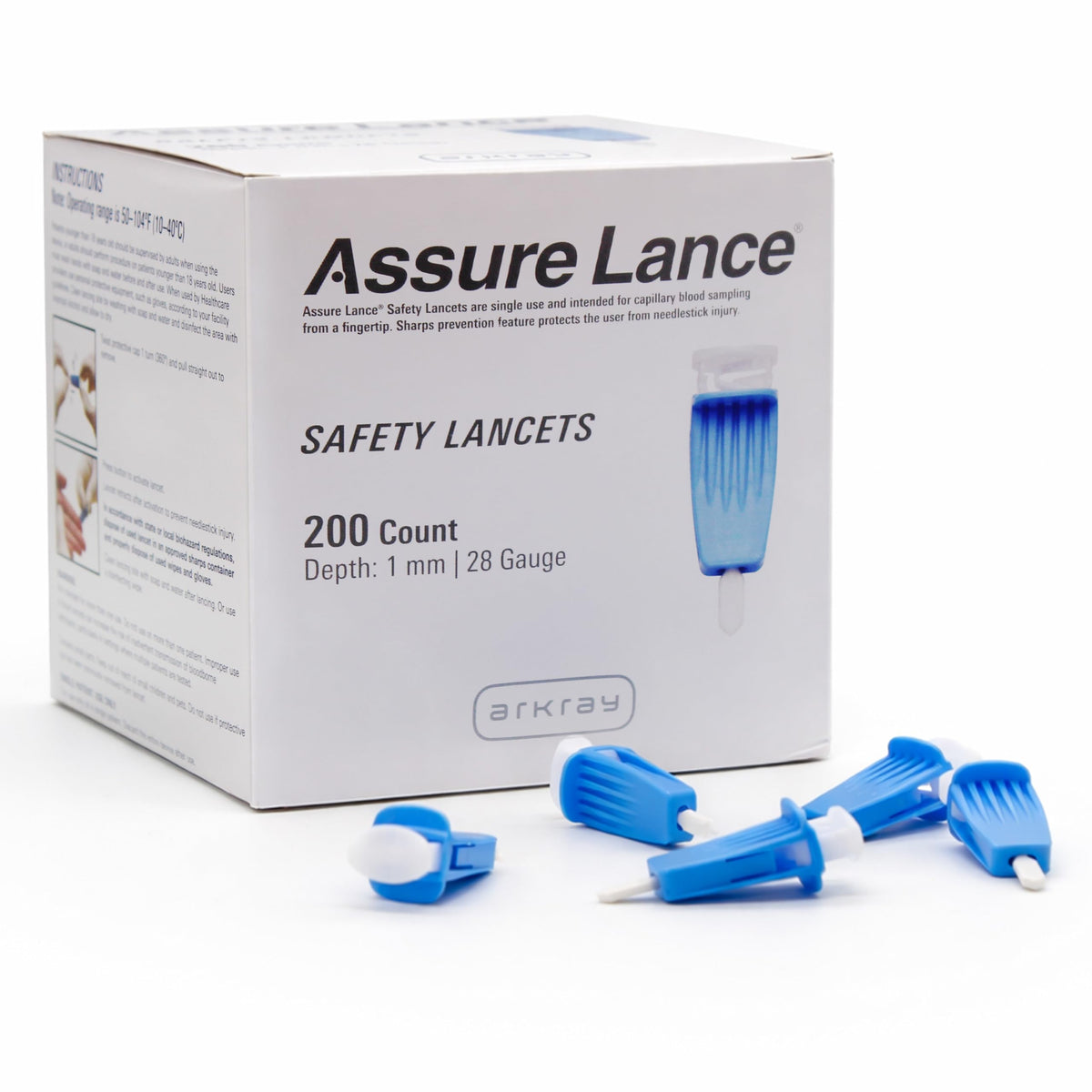 28G 1mm Safety Lancets, 200 Count C71113