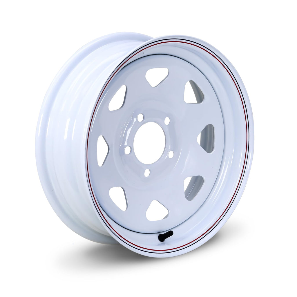 Trailer Tire Wheel ST205/75D15 6PR 101L 5X4.5 White Spoke Pk2 R3247