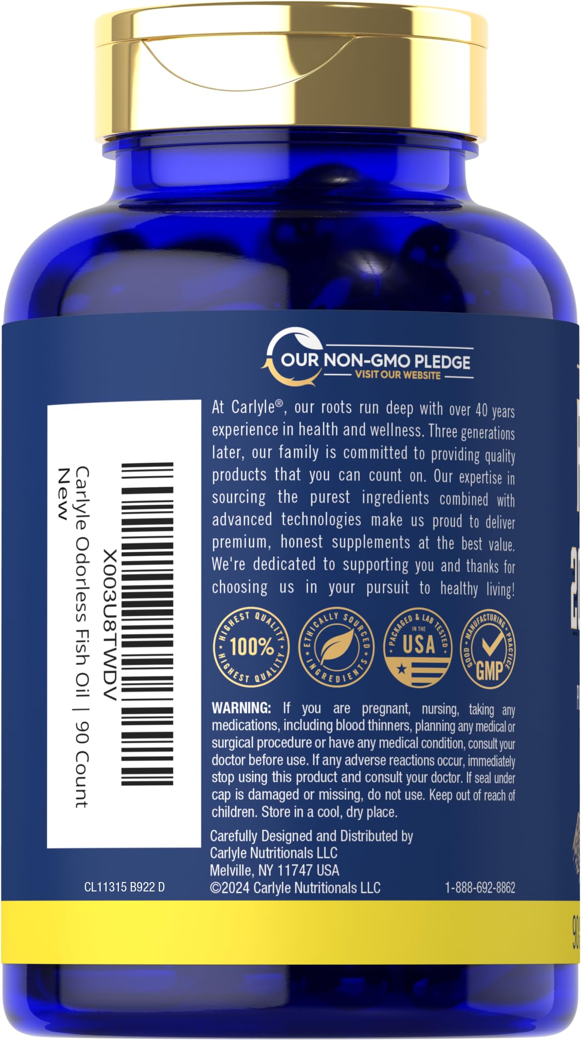 Fish Oil 2000mg Omega 3 Supplement F5657