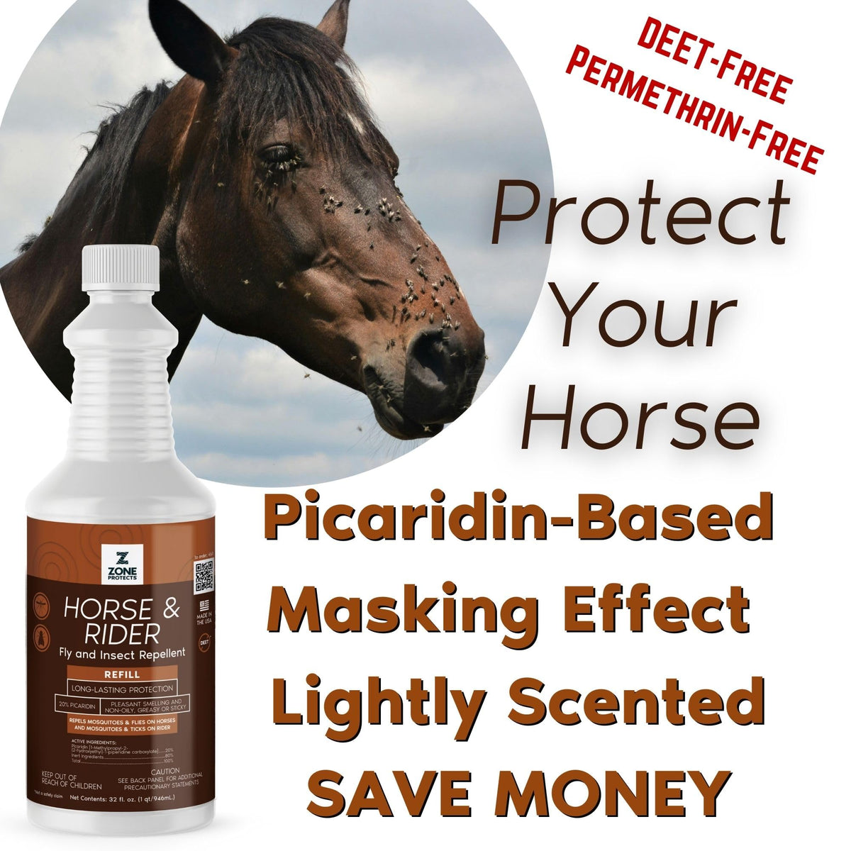 32oz Picaridin Fly Repellent Refill Q509814
