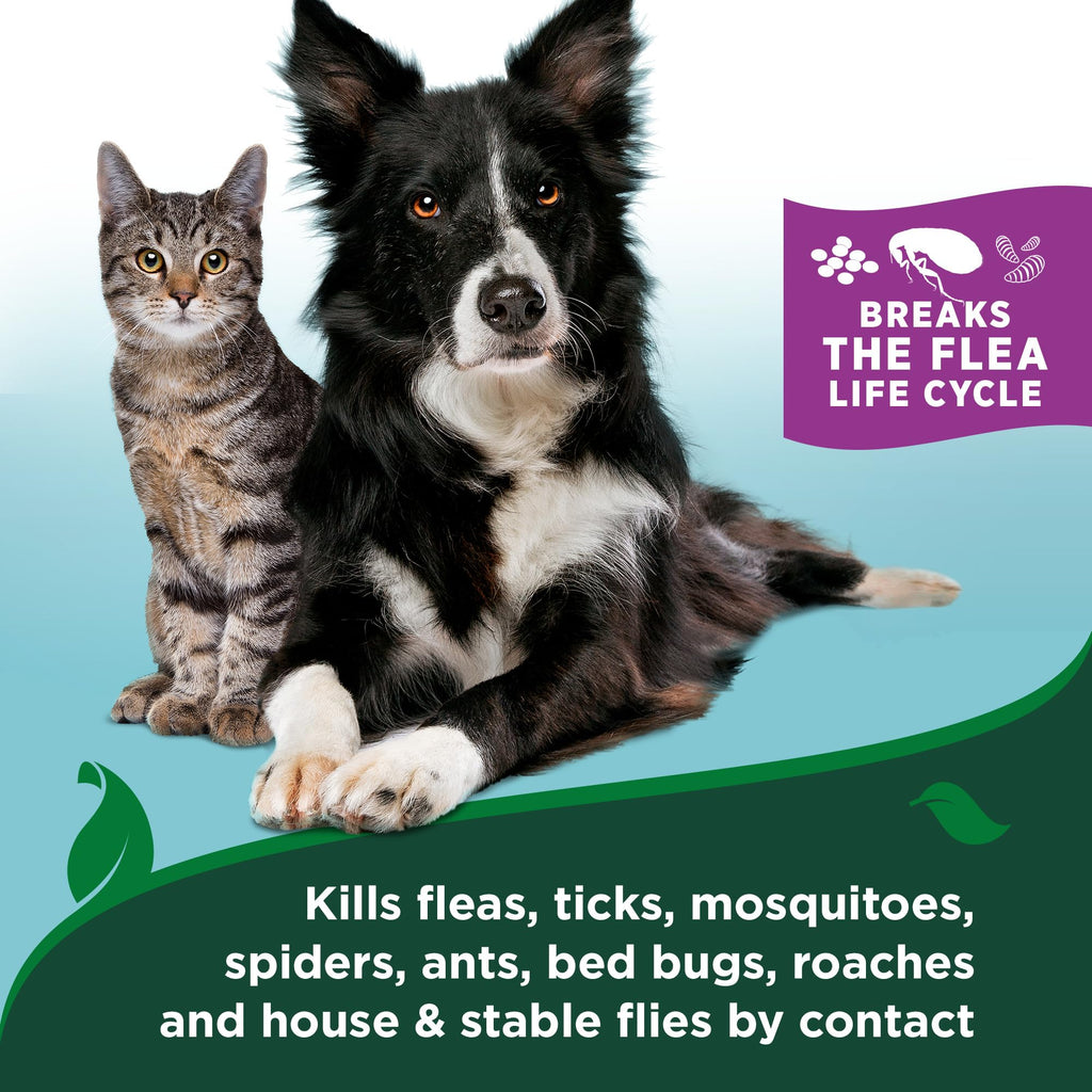 Plant-Based Waterless Flea & Tick Bath for Cats, 8 oz G88723