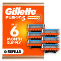 5-Blade Razor Refills with Precision Trimmer, 6 Count S405